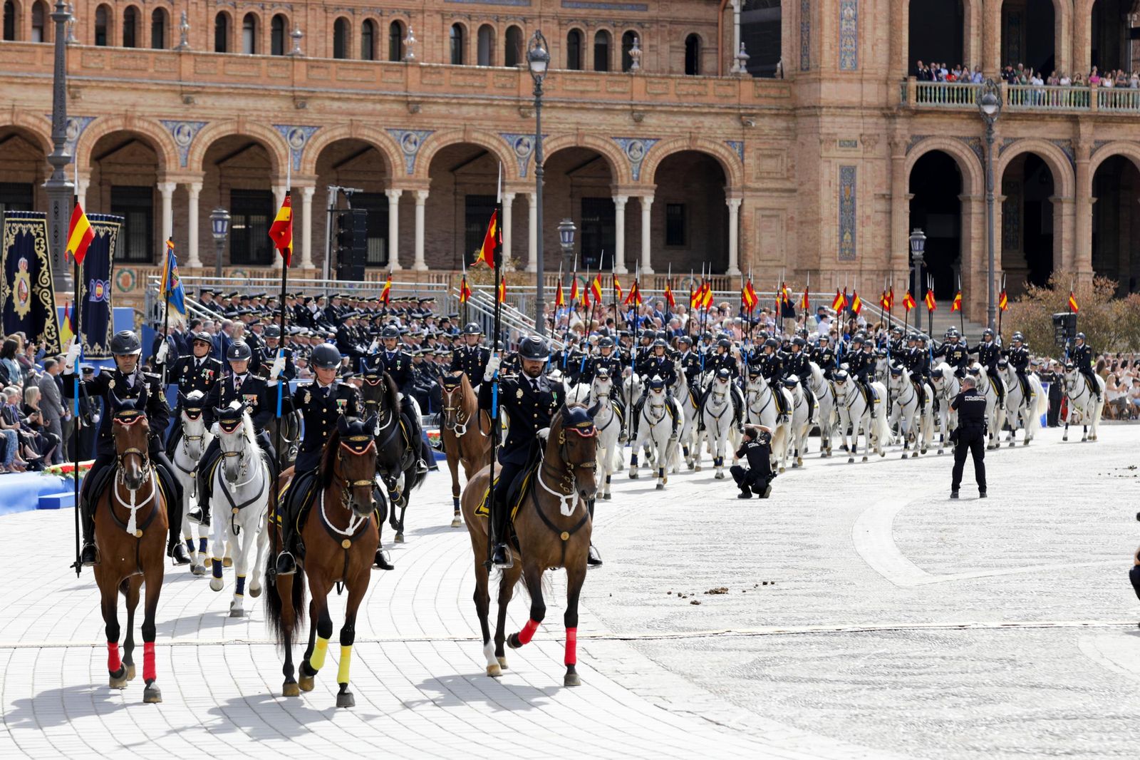 Plaza de España. Día de la Policía Nacional