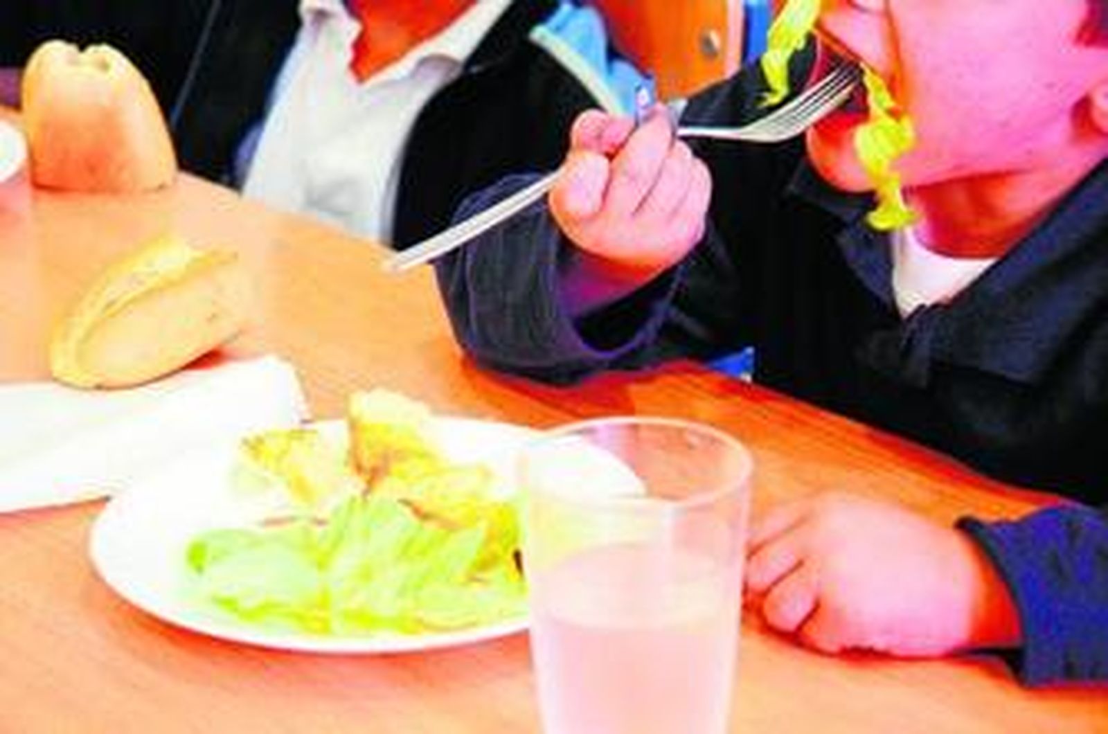 Imagen de archivo de un comedor escolar.