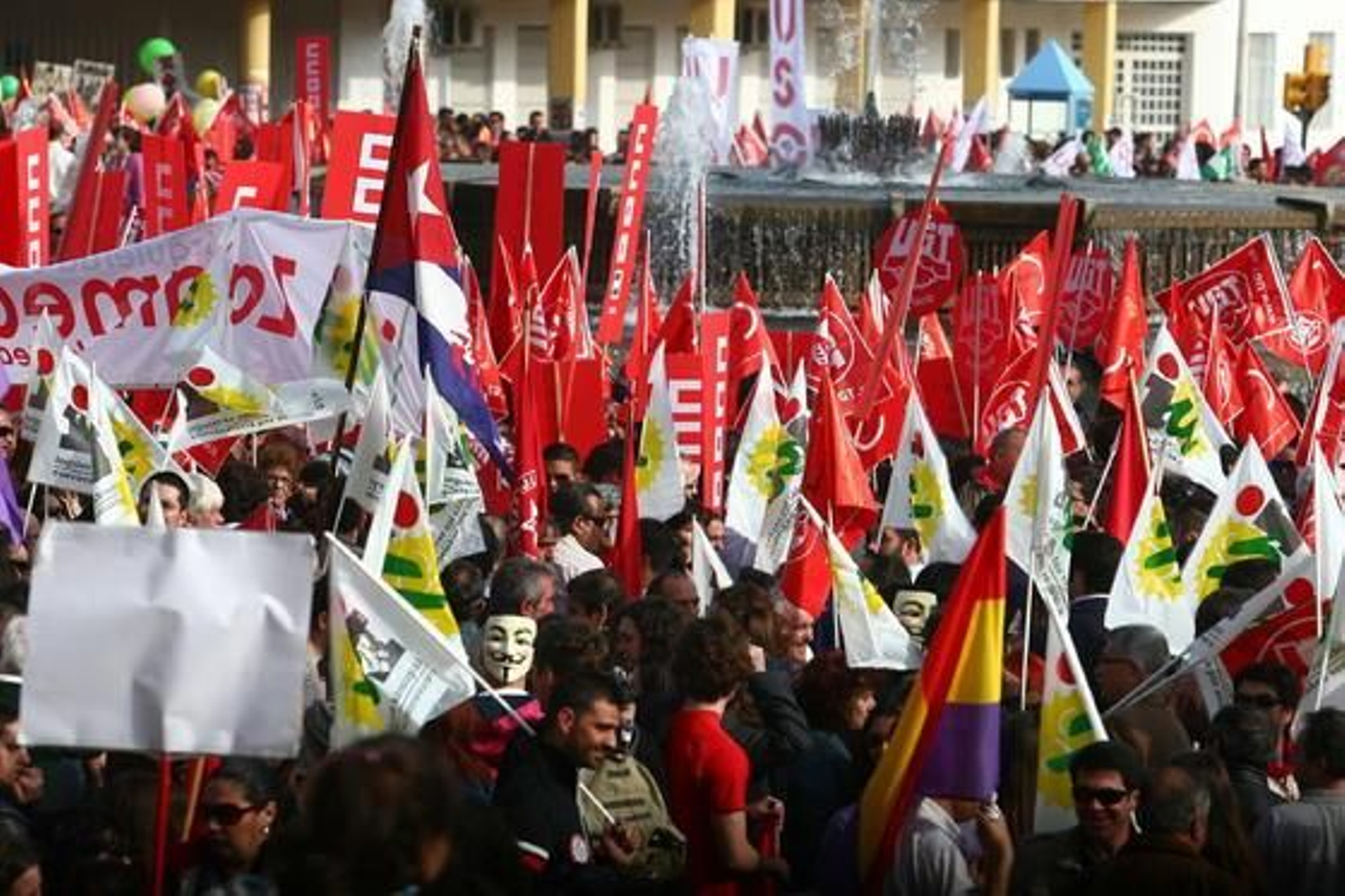 Las imágenes de la huelga general en Huelva