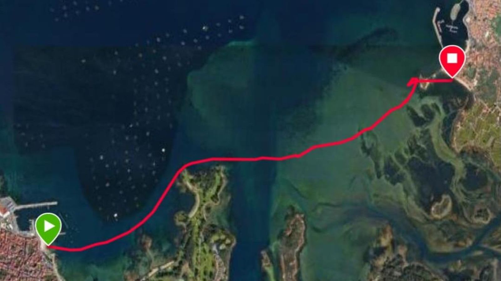 Recorrido efectuado por el Club Natación Sevilla