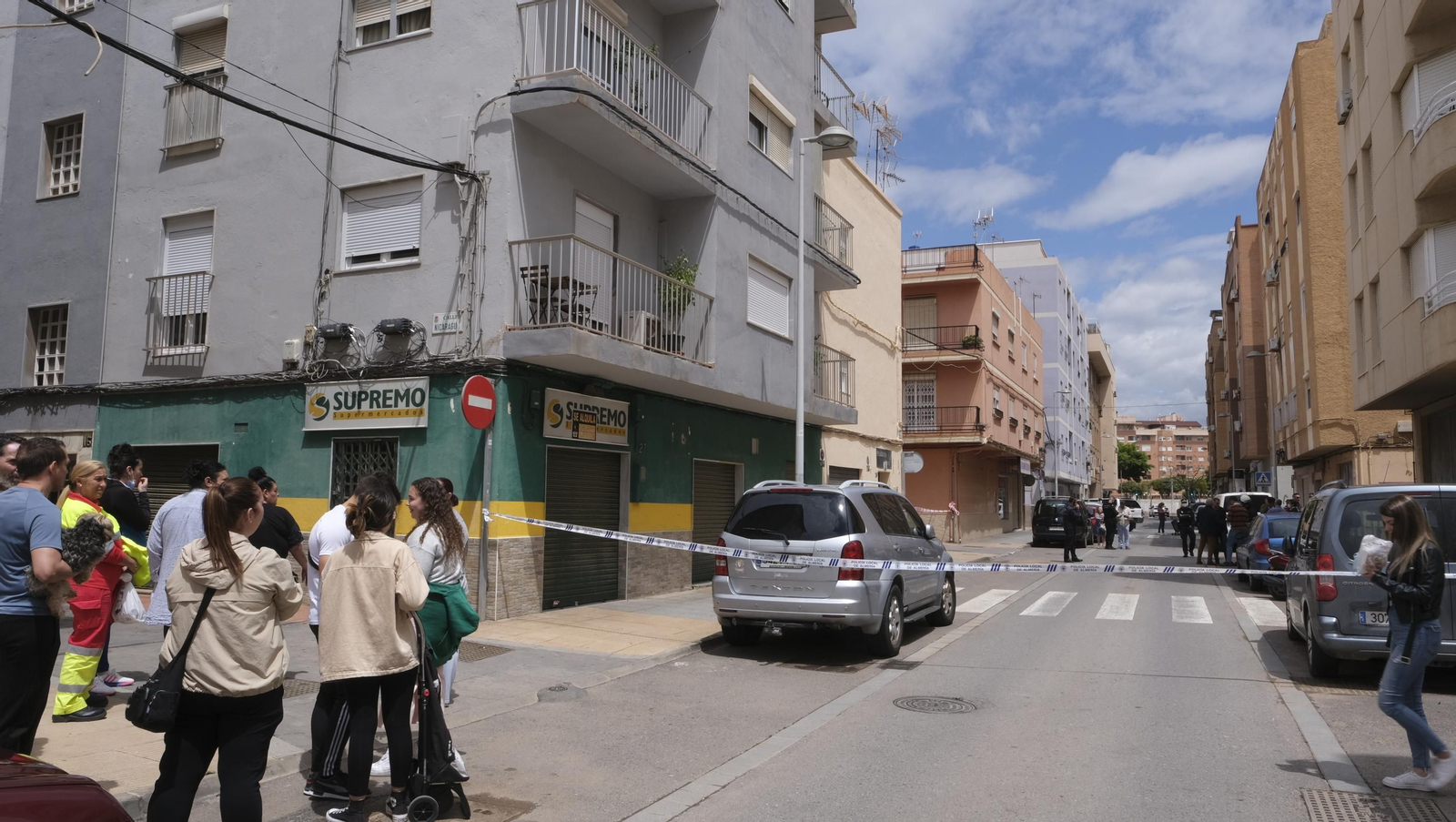 Imágenes de la vivienda con daños en el Tagarete. Almería