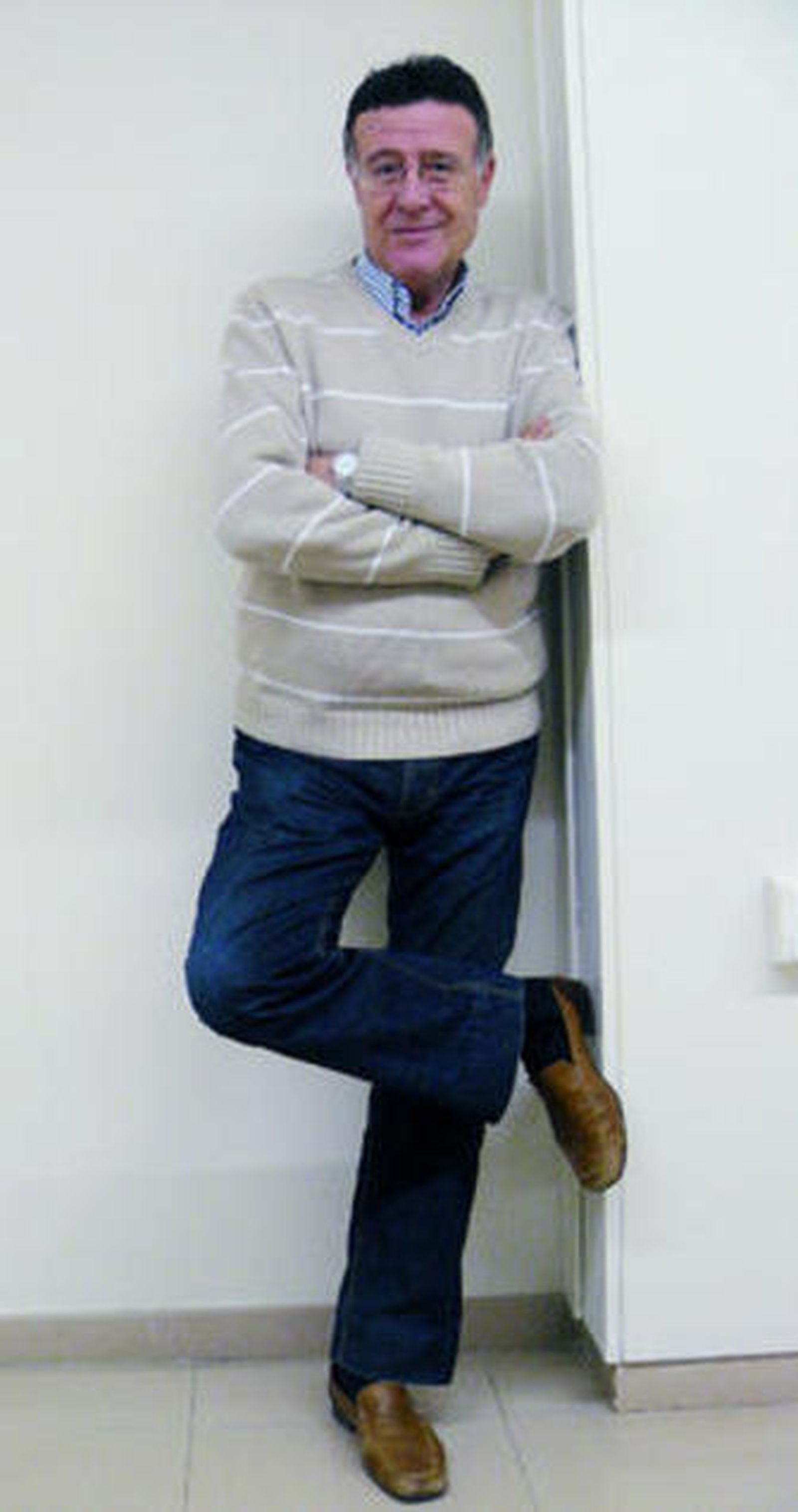 José Ángel Pérez en la redacción de Diario de Almería.