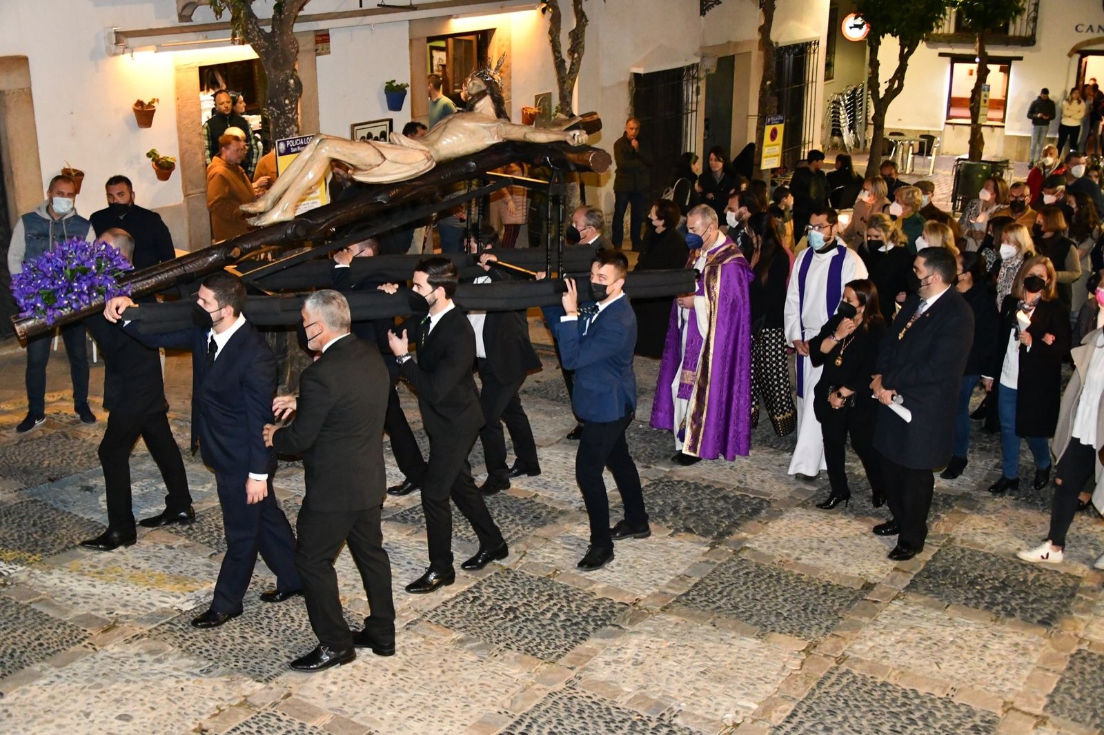 El vía crucis celebrado este Viernes de Dolores.