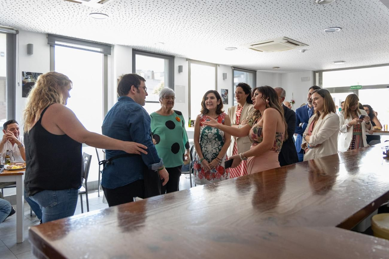 Visita de la consejera a las instalaciones de Aprompsi