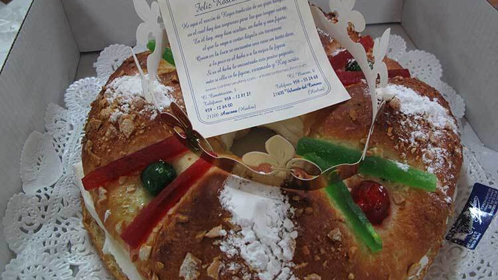 Roscón de la Confitería Rufino