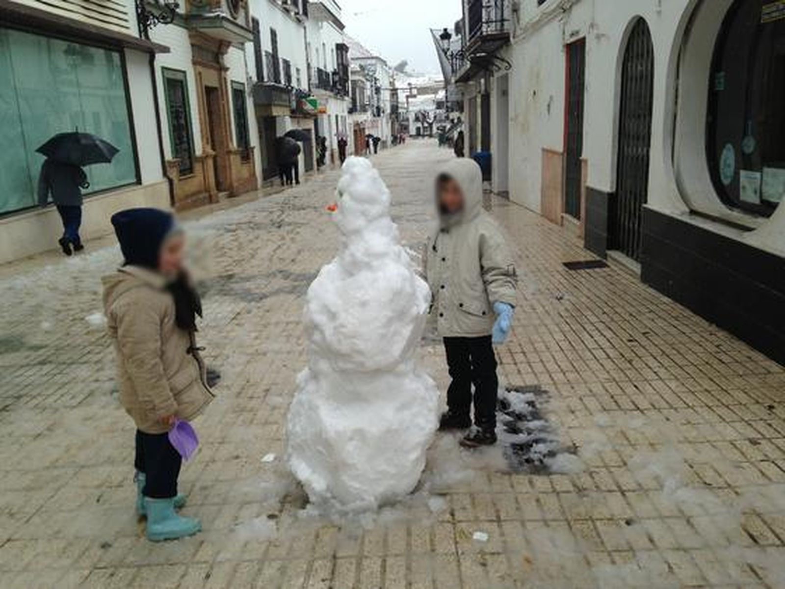 Nieve en Constantina./ Antonio Pizarro
