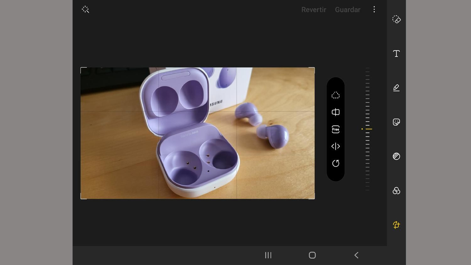 Edición de fotos en el Samsung Galaxy Z Fold3