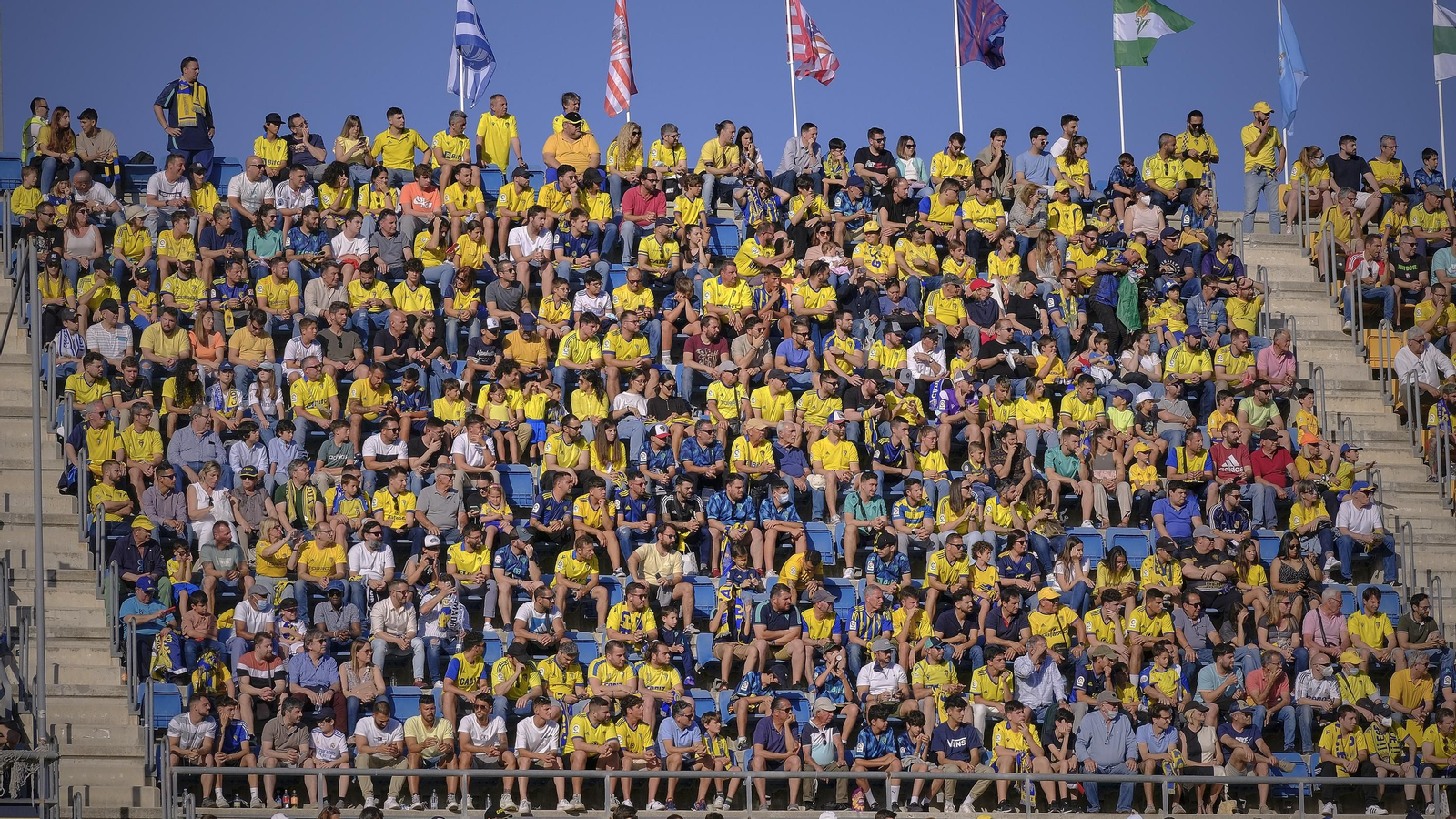 Ambiente  cadista durante el Cádiz CF - Real Madrid