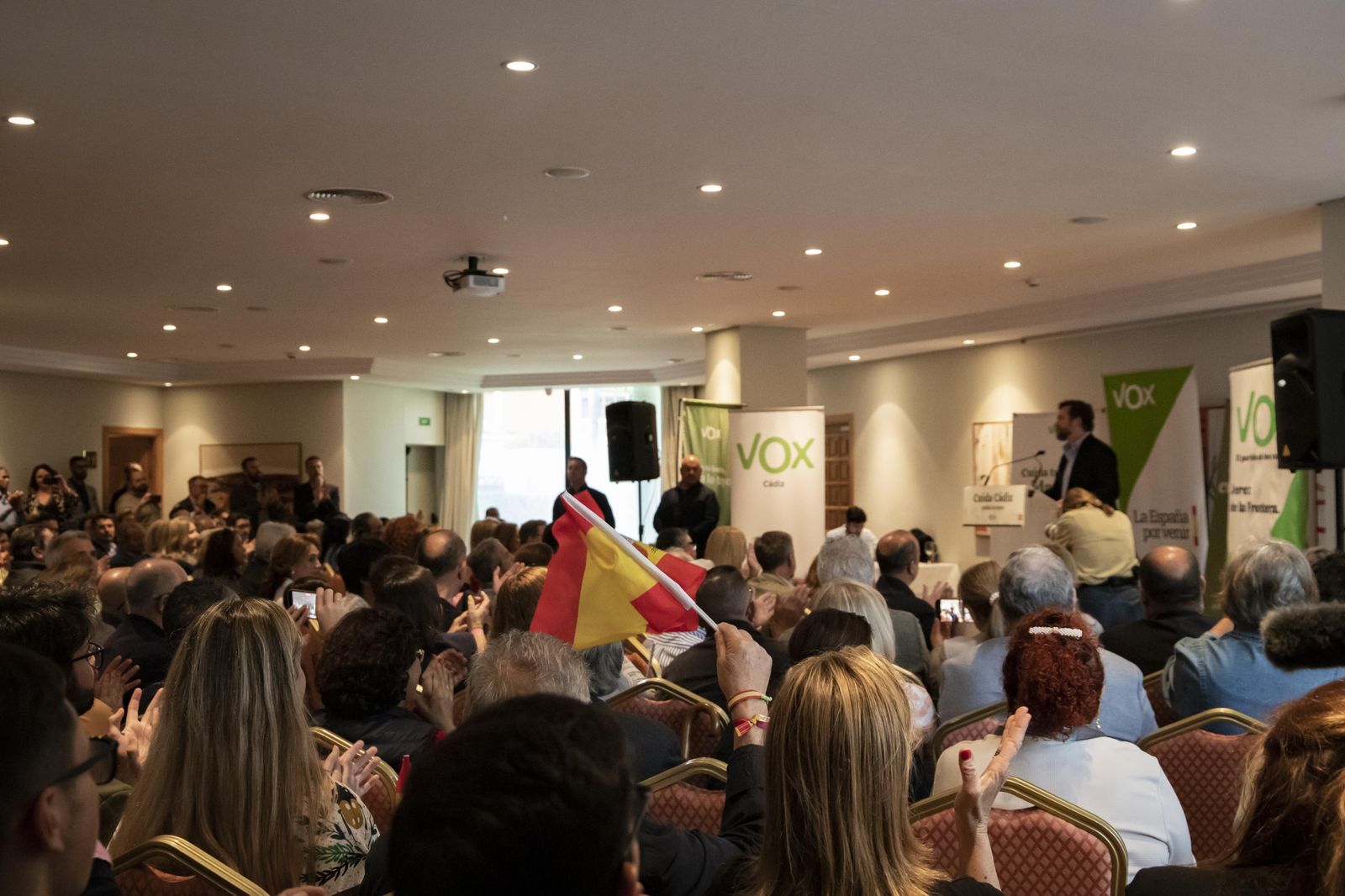 Espinosa de los Monteros, en un mitin de Vox en Jerez