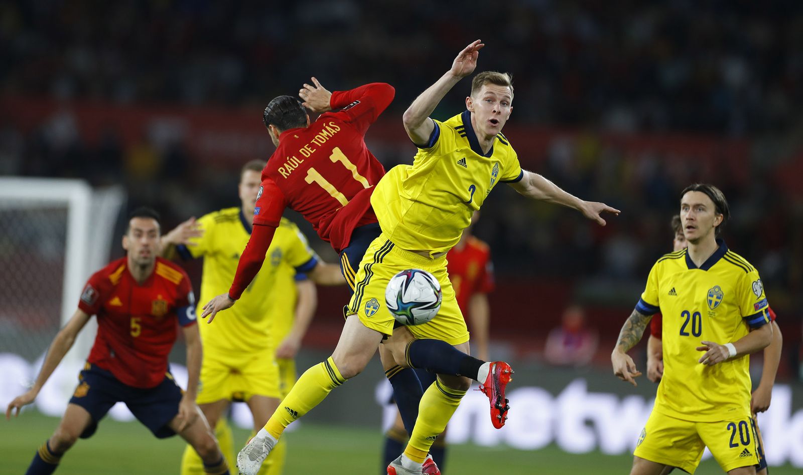 Las imágenes del España-Suecia