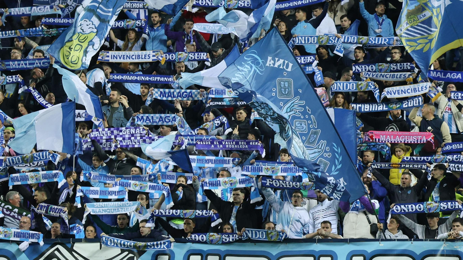 Búscate en las gradas de La Rosaleda en el Málaga-Tenerife