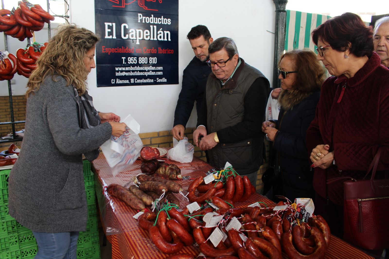 Edición pasada de la Feria del Mosto y Productos Ibéricos de Constantina.