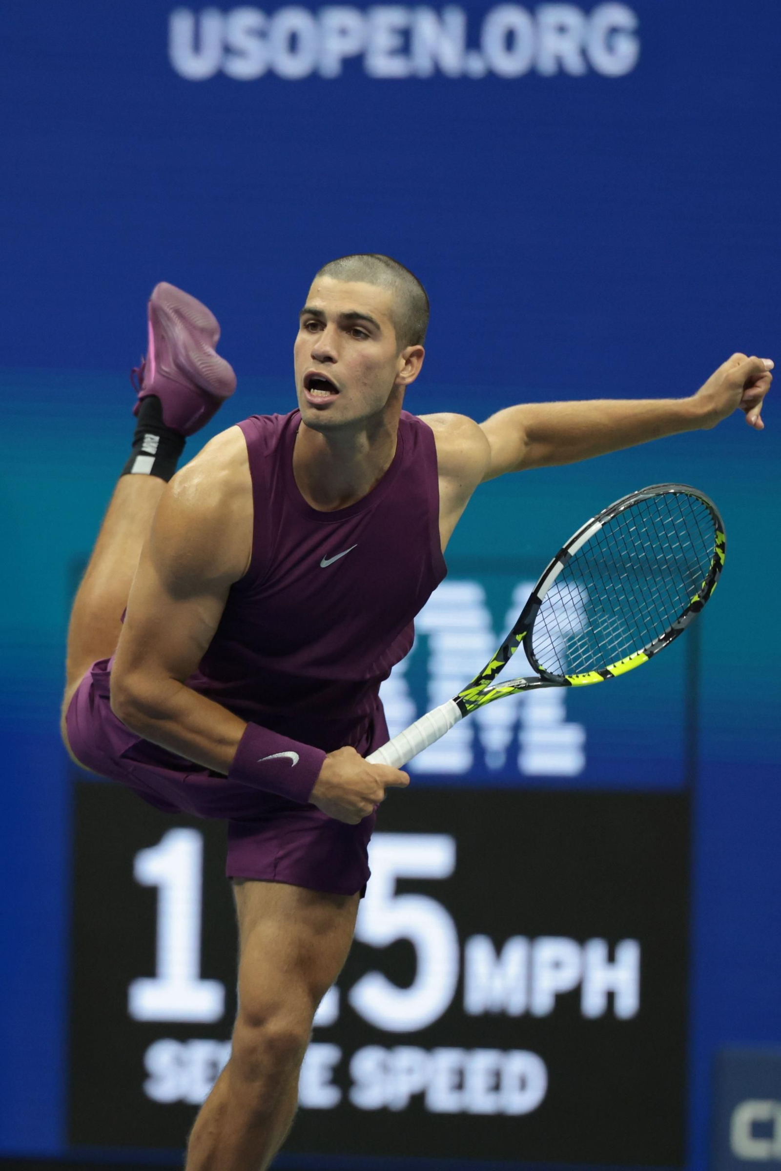 Las fotos del nuevo 'look' de Alcaraz en el Open USA