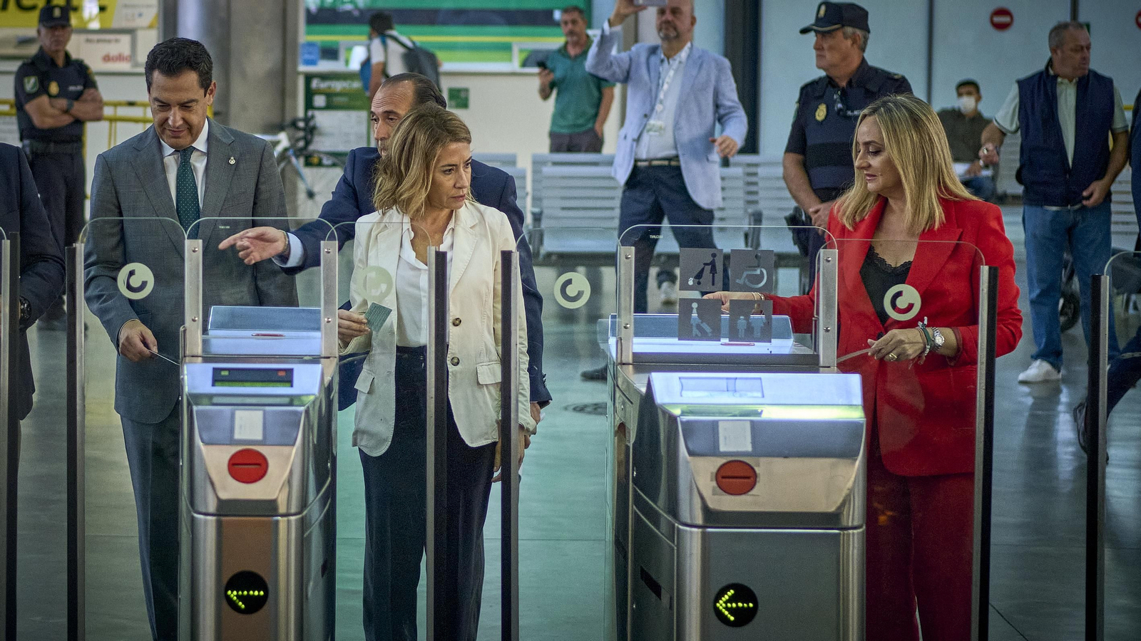 Viaje inaugural del tranvía Cádiz - Chiclana