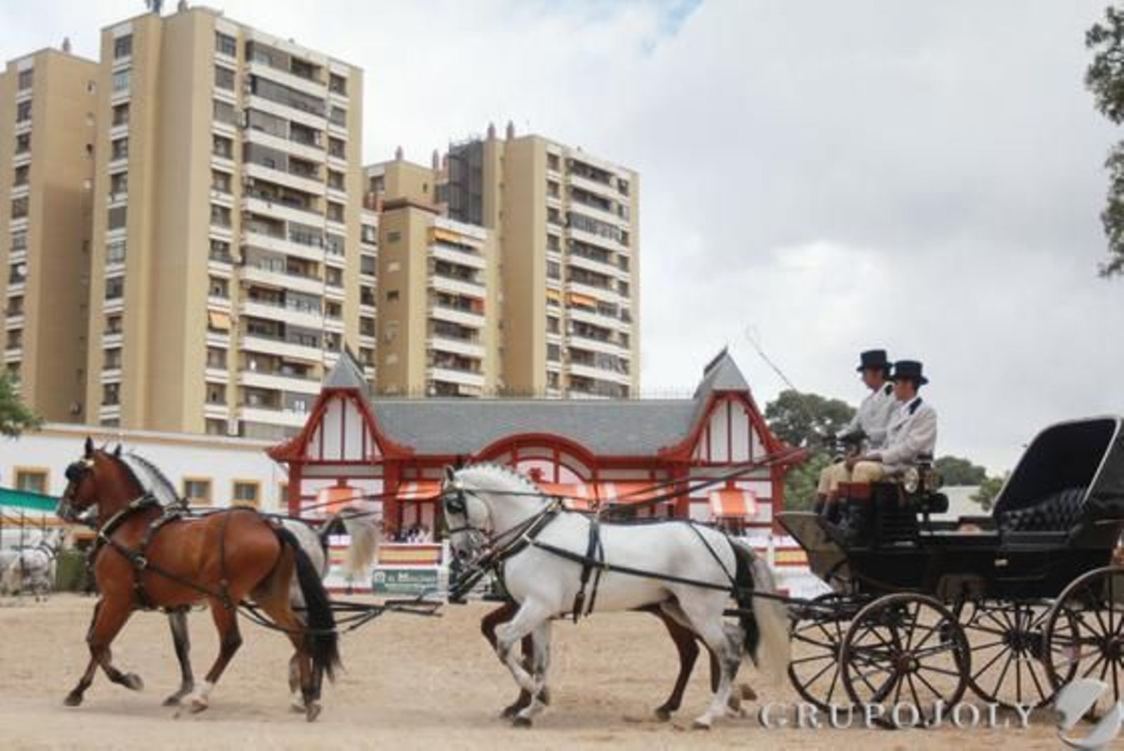 La modalidad de cuatro caballos a la calesera y a la inglesa volvió a ser la más aplaudida del concurso de enganches, que hoy entregará los premios a partir de las 12 en Sementales. 

Foto: Jose Contreras
