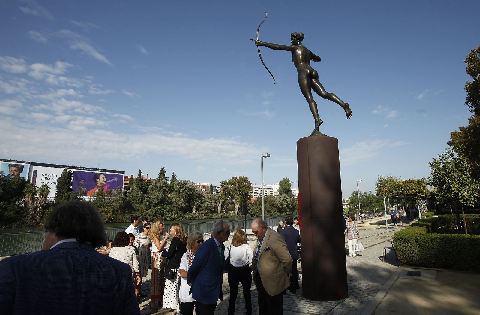Diana Cazadora en el muelle de Nueva York