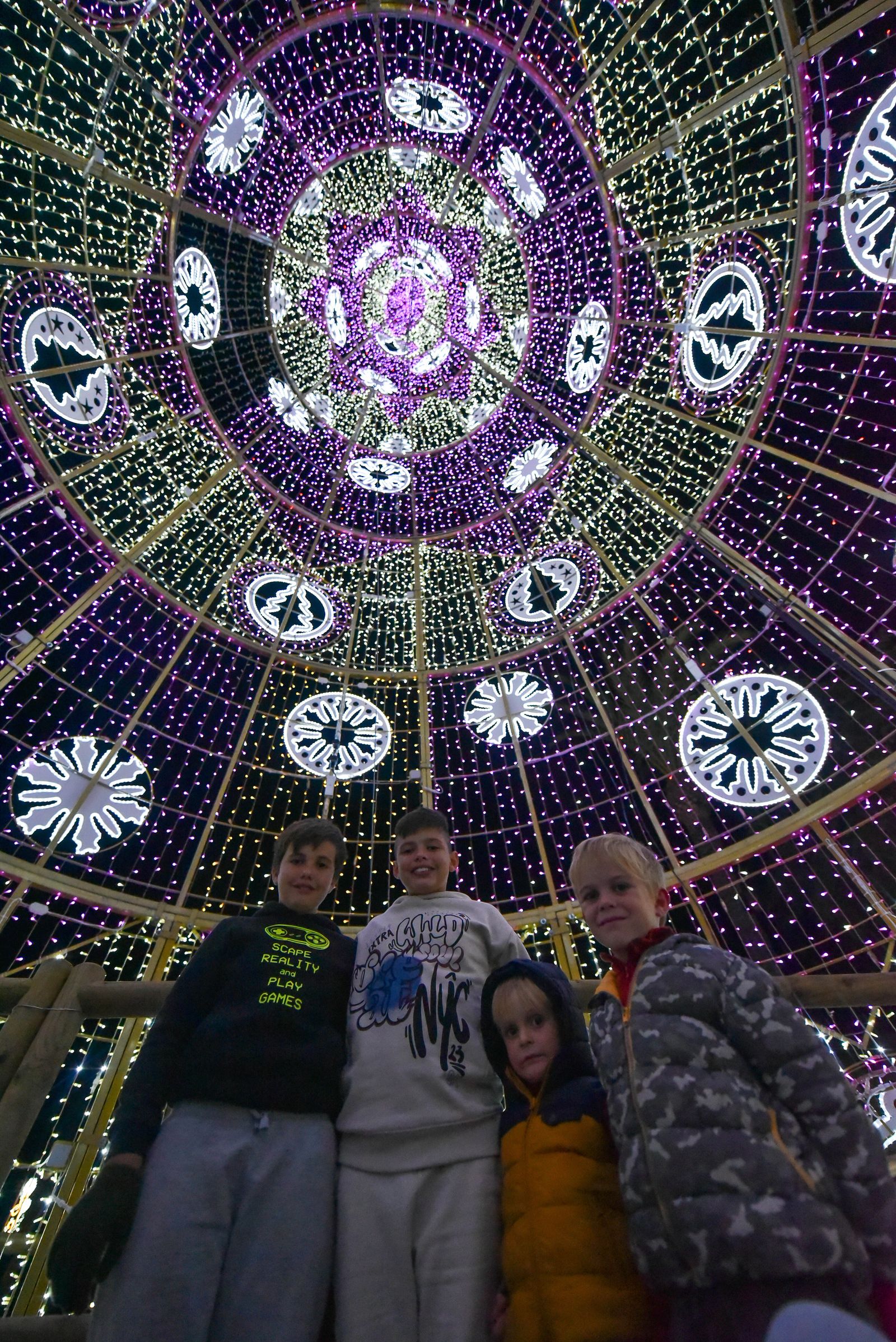El encendido del alumbrado de Navidad de San Roque, en imágenes