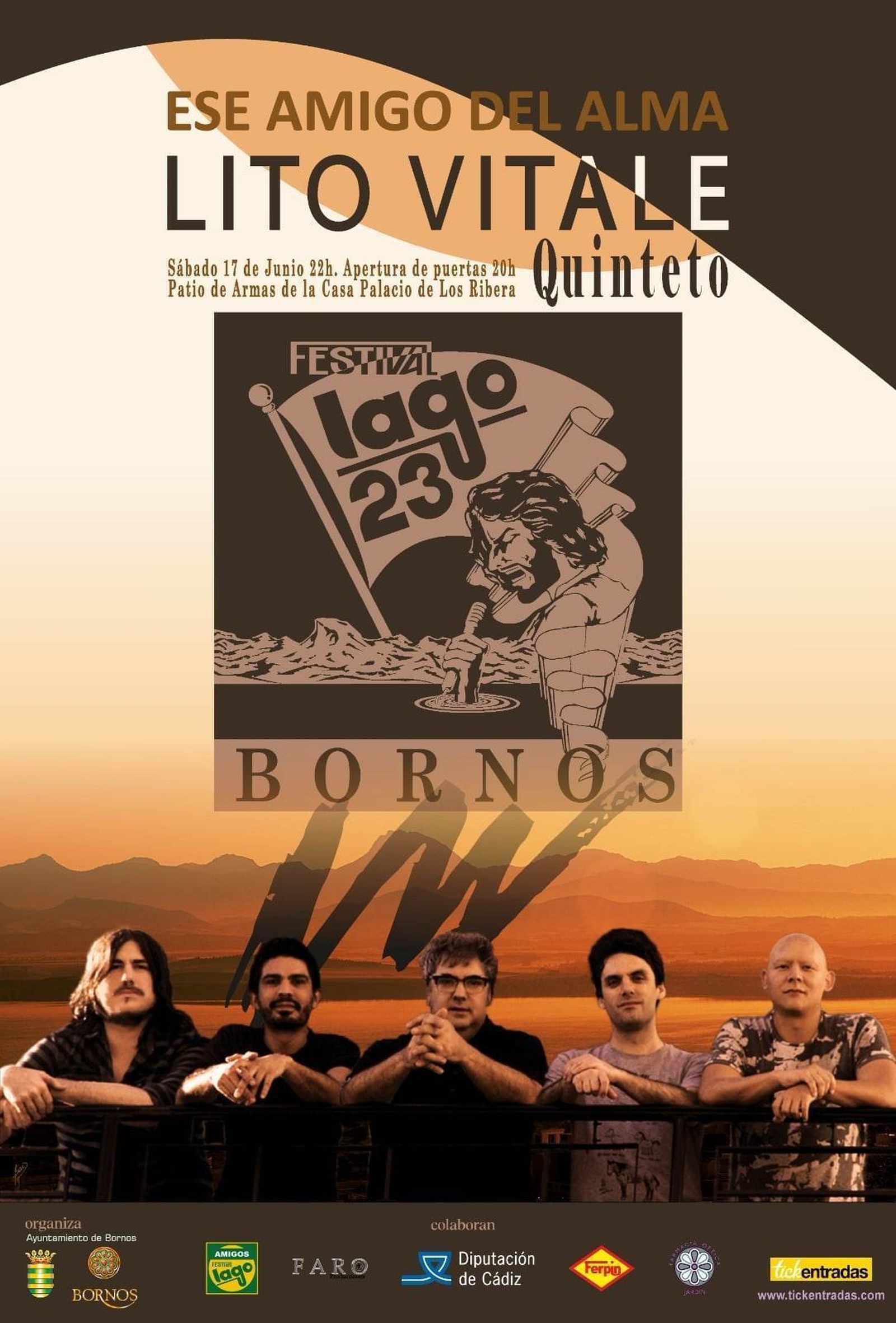Cartel oficial del Festival Lago de Bornos 2023.
