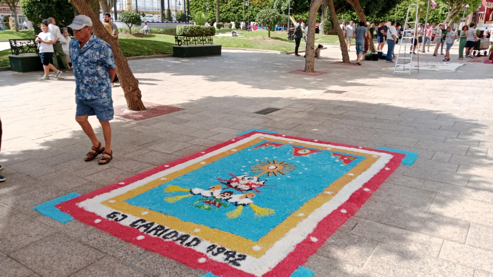 Altares y alfombras del Corpus en San Fernando: Medinaceli, primer premio