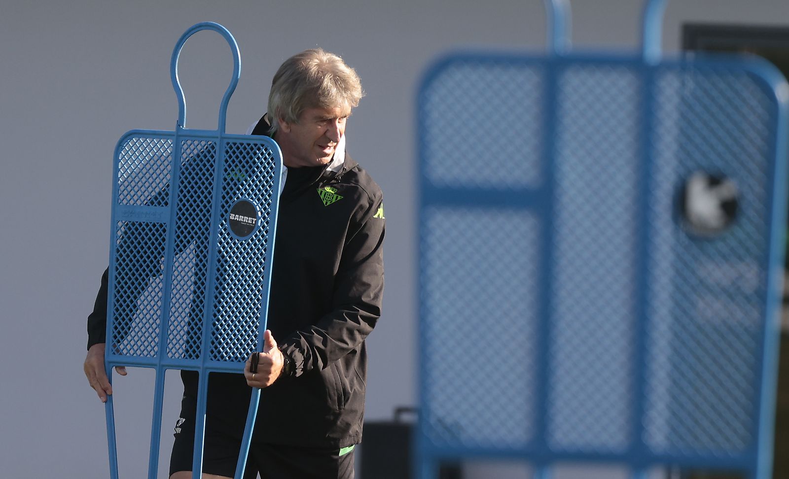Pellegrini, en el entrenamiento de este pasado viernes.