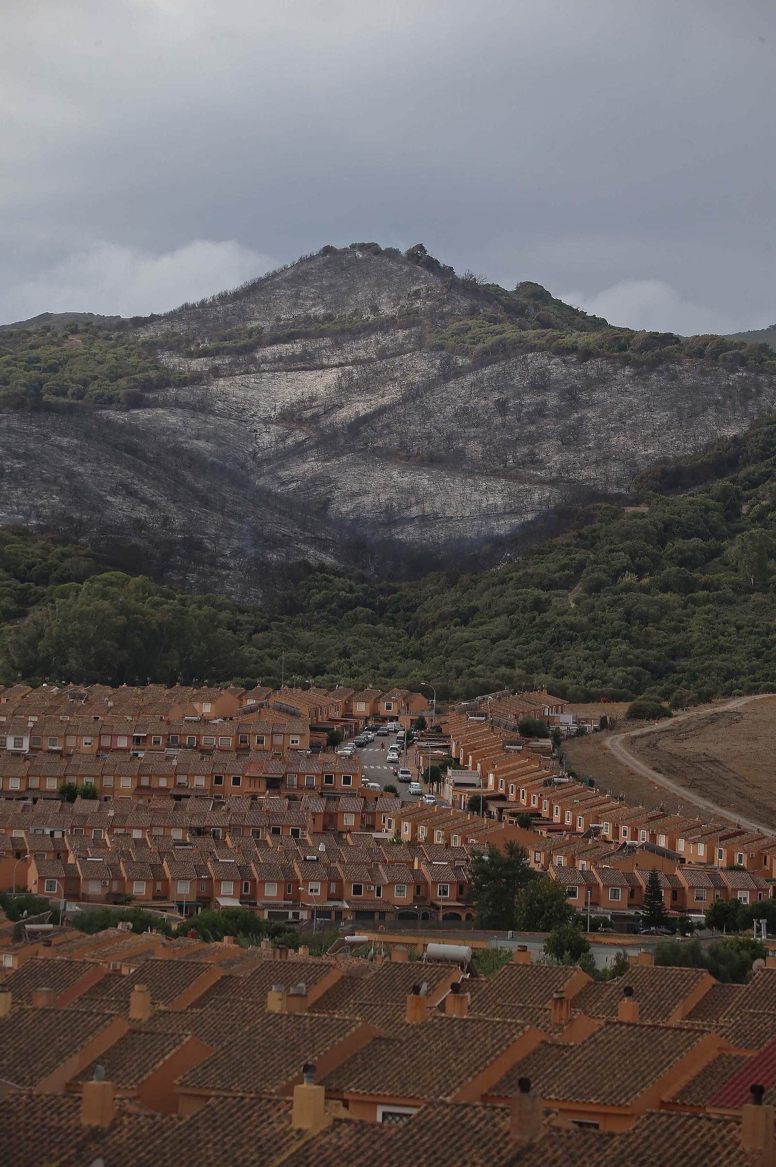 El incendio forestal  de Algeciras, en imágenes
