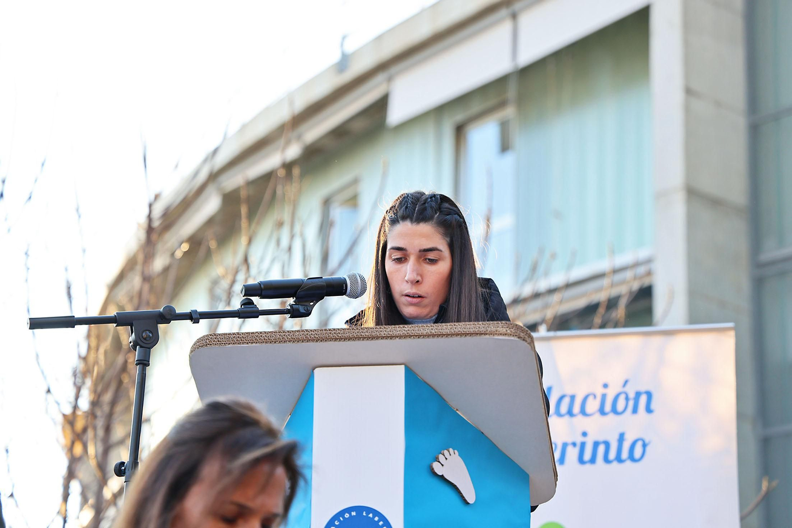 Imágenes del acto de colocación primera piedra del futuro Centro Polivalente de la Fundación Laberinto
