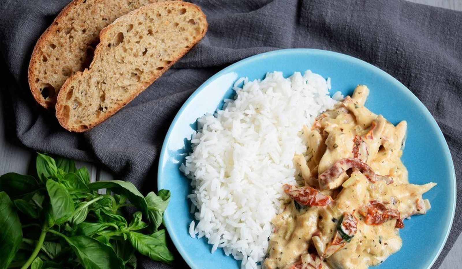 Receta de Pollo a la crema de tomates secos