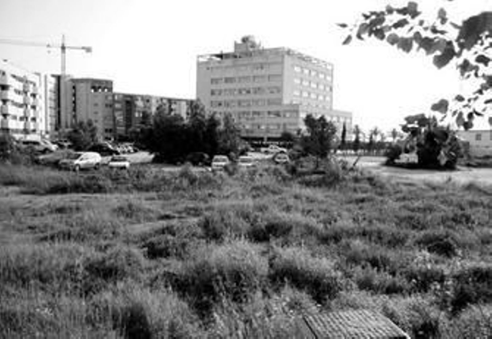 Imagen de la parcela en la que se pretende situar el parking subterráneo. Imagen de la parcela en la que se pretende situar el parking subterráneo.