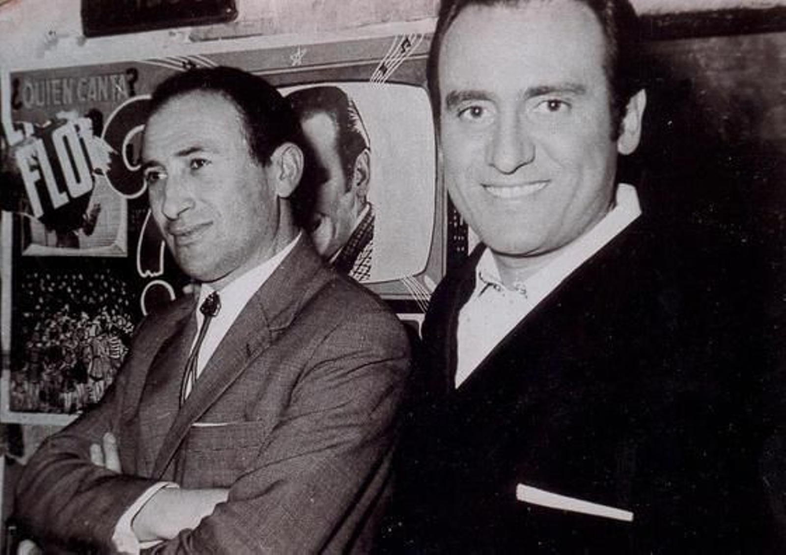 Manolo Escobar, con el compositor Antonio Ruiz de Padilla.