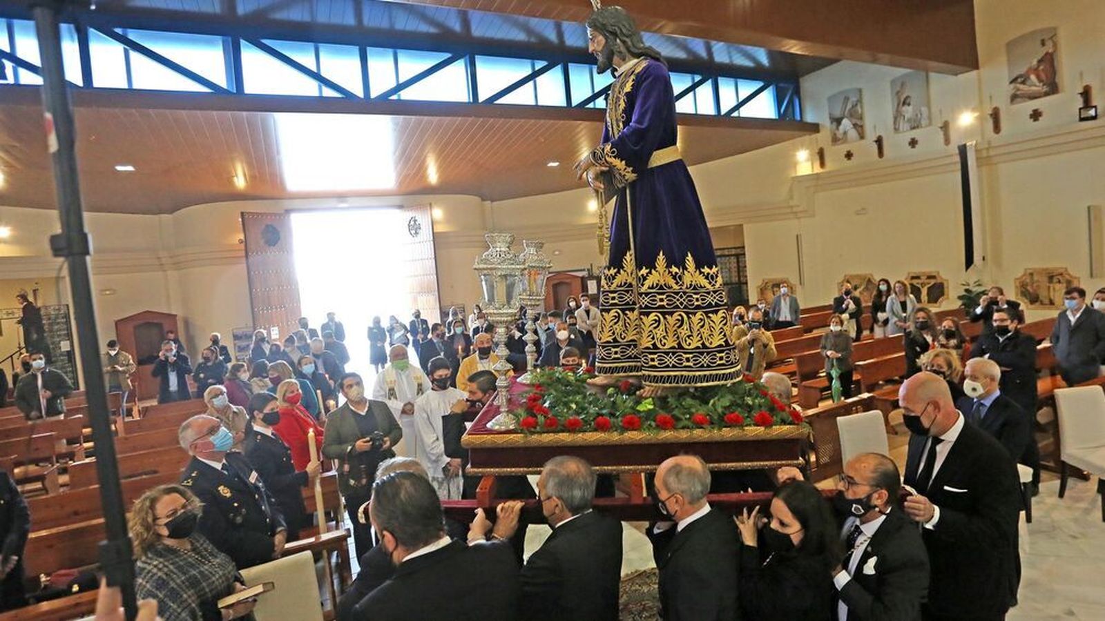 El Señor de la Redención en el santuario de María Auxiliadora.