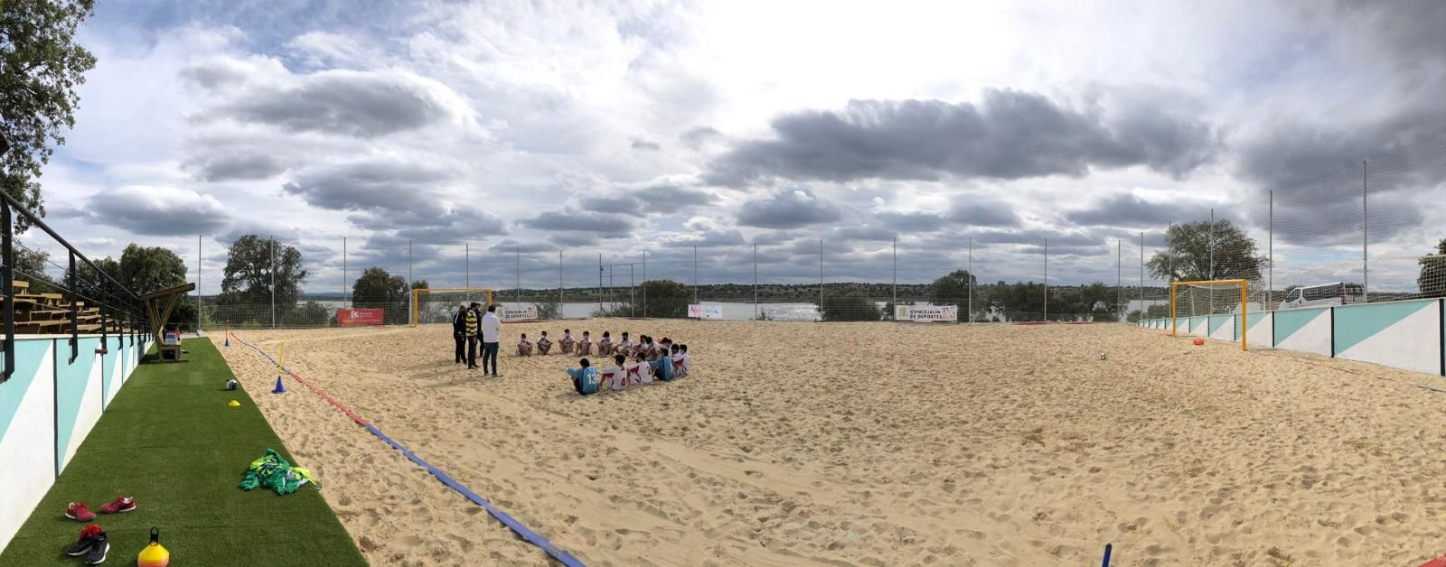 Imagen de la playa artificial de La Colada de El Viso.