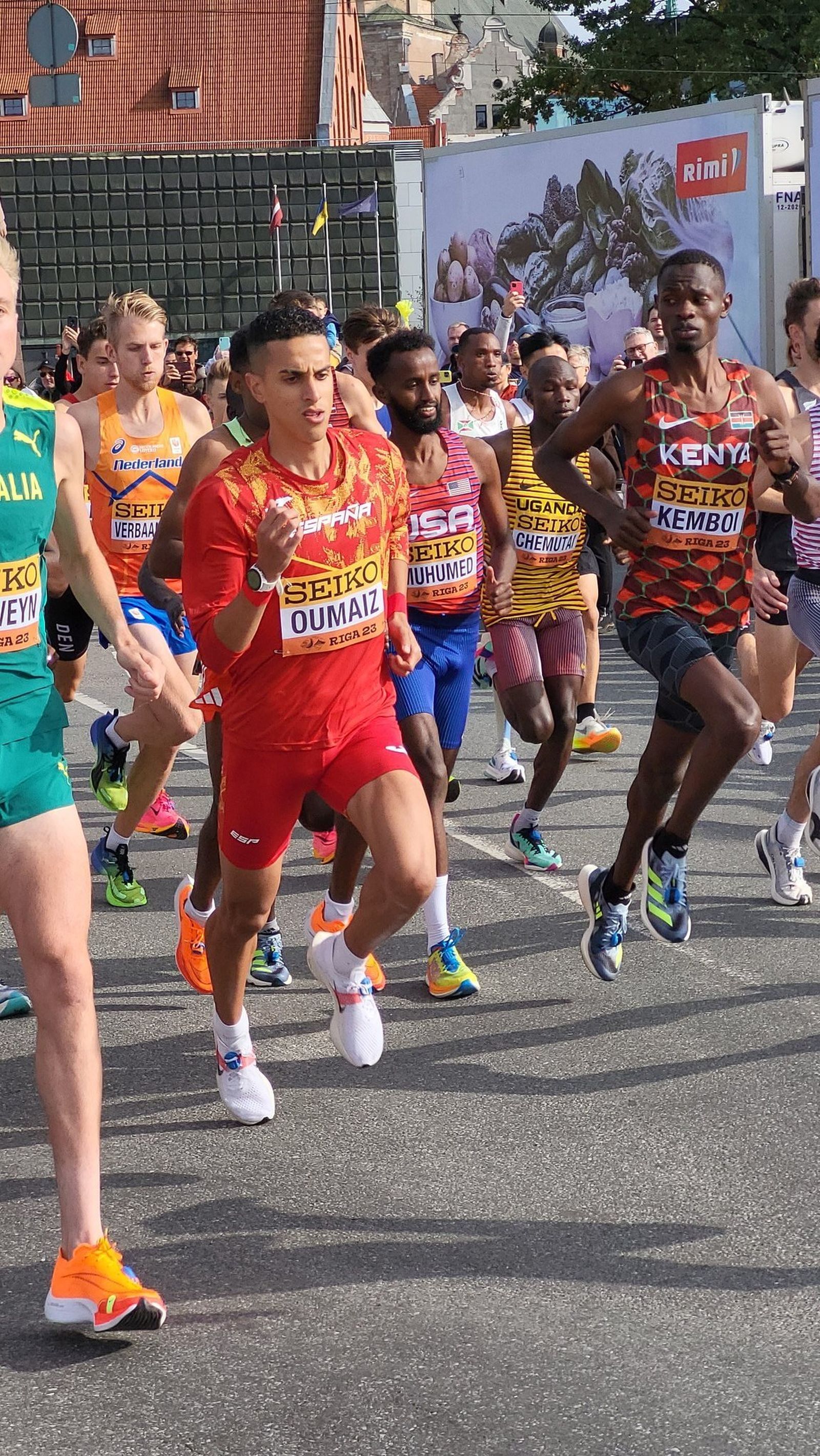 Ouassim Oumaiz, en acción.