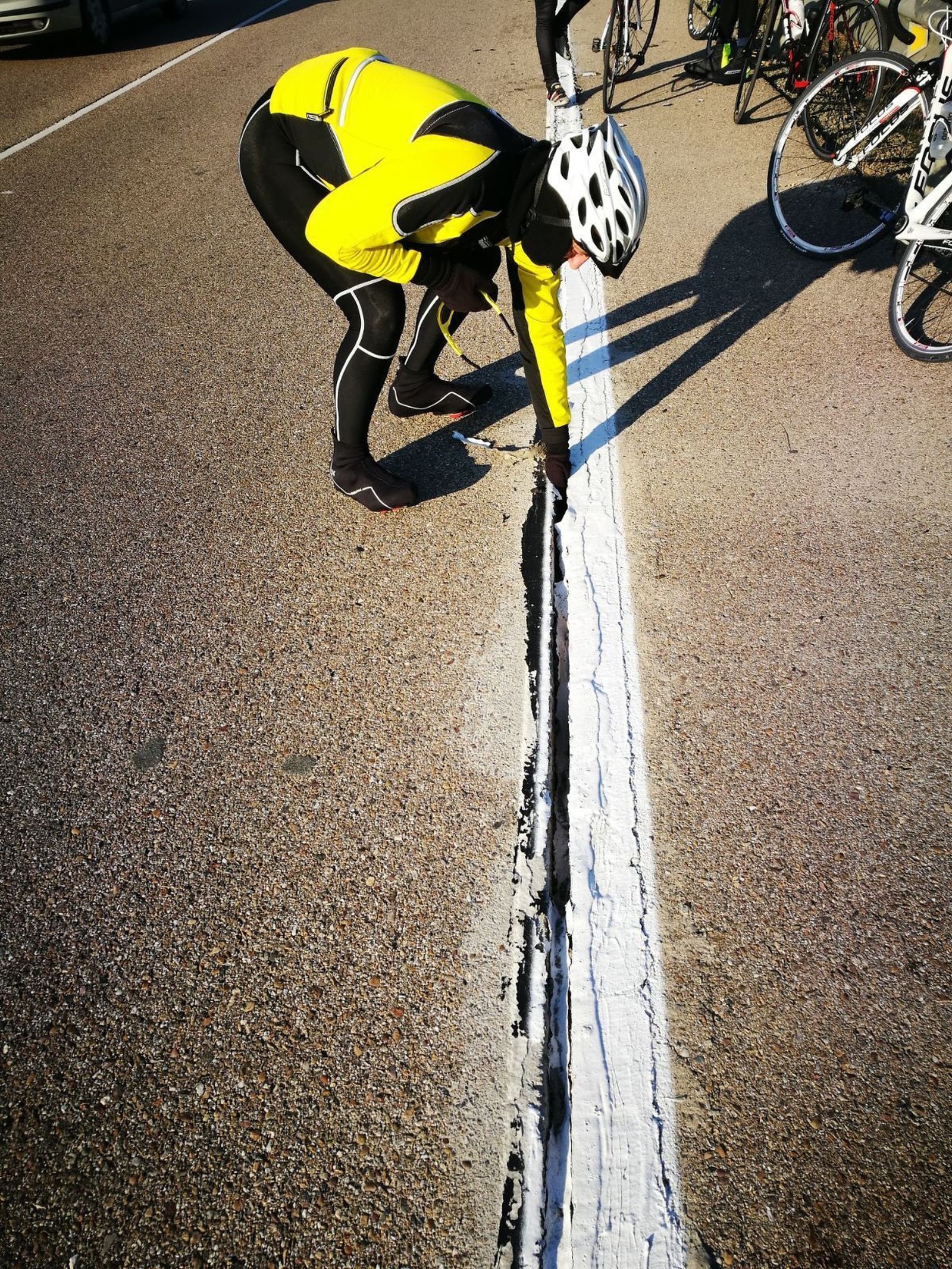 Una trampa para los ciclistas