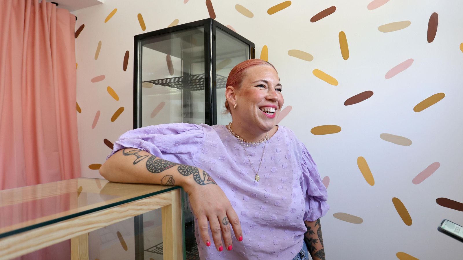 Amorós, durante la entrevista.