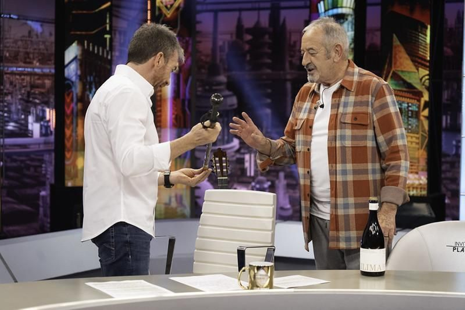 Karlos Arguiñano en su visita de este jueves a 'El Hormiguero' con Pablo Motos