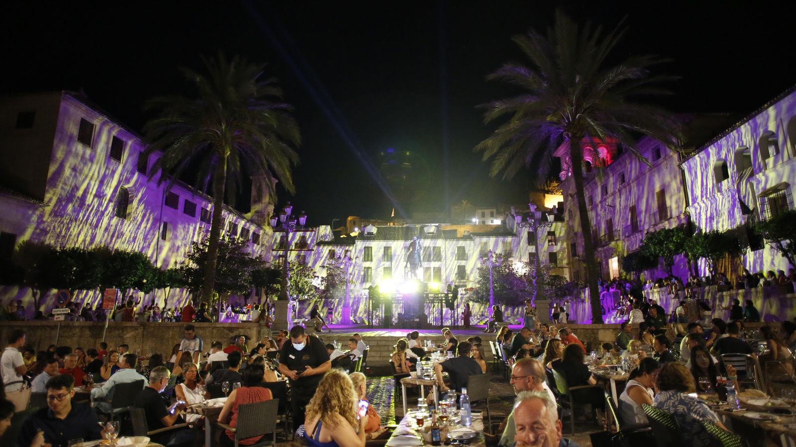 Espectáculo de luz en el Coso Viejo.