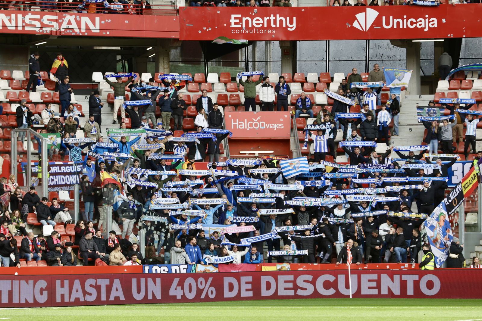El Sporting-Málaga CF, en fotos
