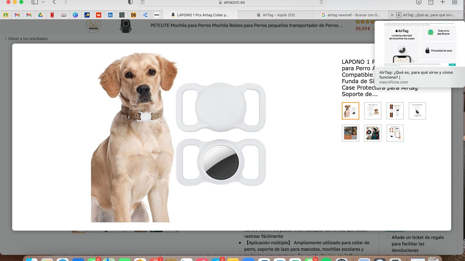 Airtag Collar para Perro