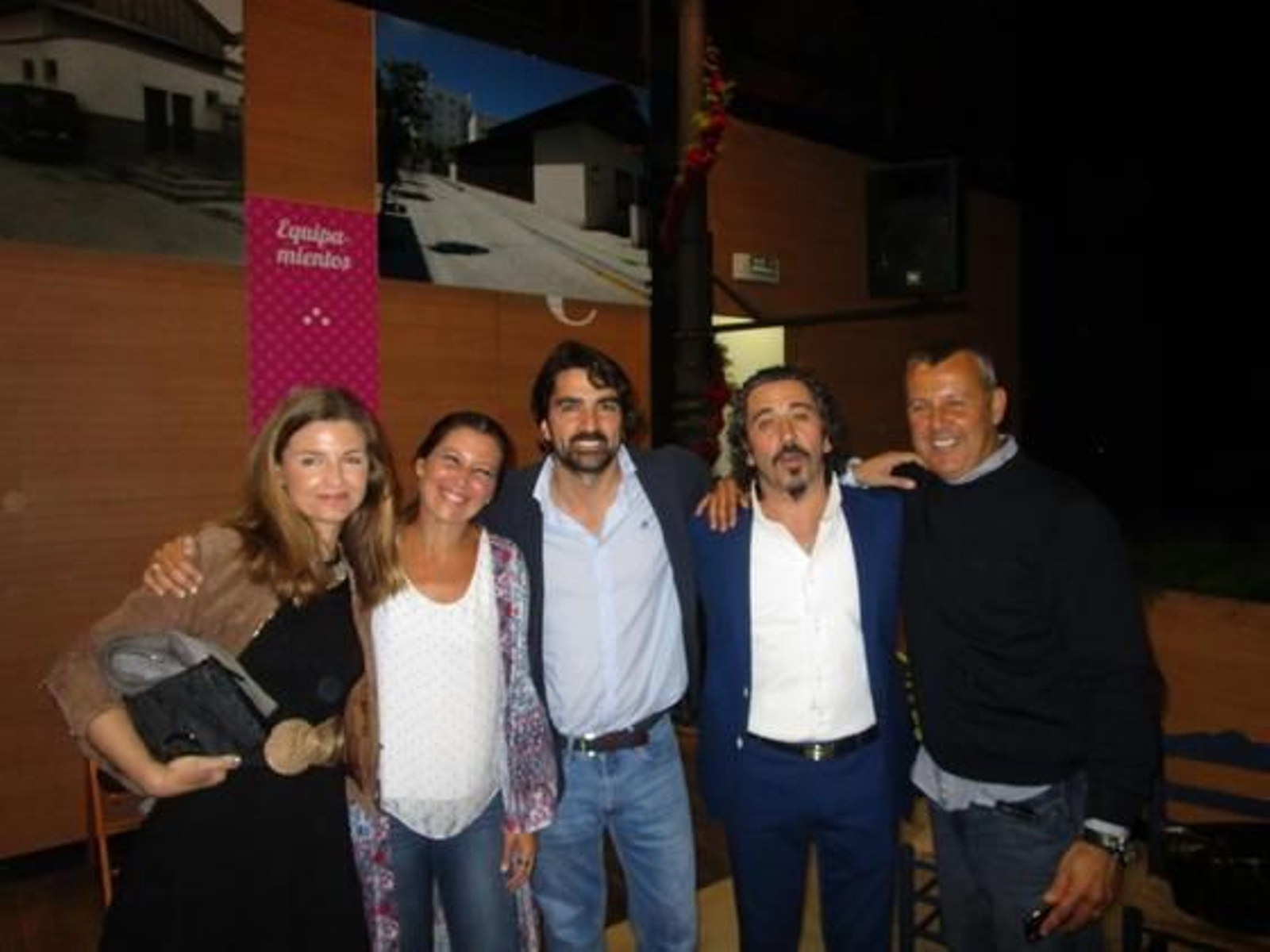 Virginia Ramos, la homenajeada Sara Baras, Curro Miralles, José Serrano y Tano Pereyra.

Foto: Ignacio Casas de Ciria