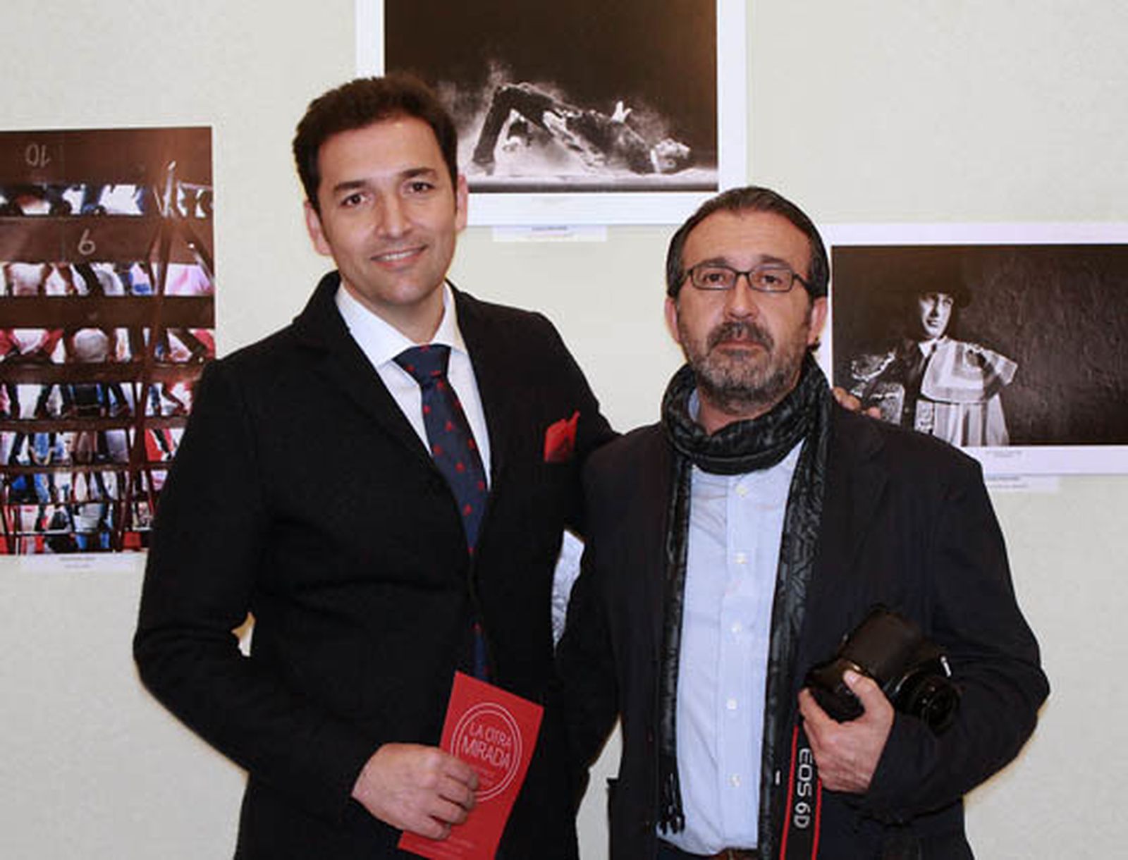 Los fotógrafos David Pineda y Esteban Abión.  Foto: Victoria Ramírez