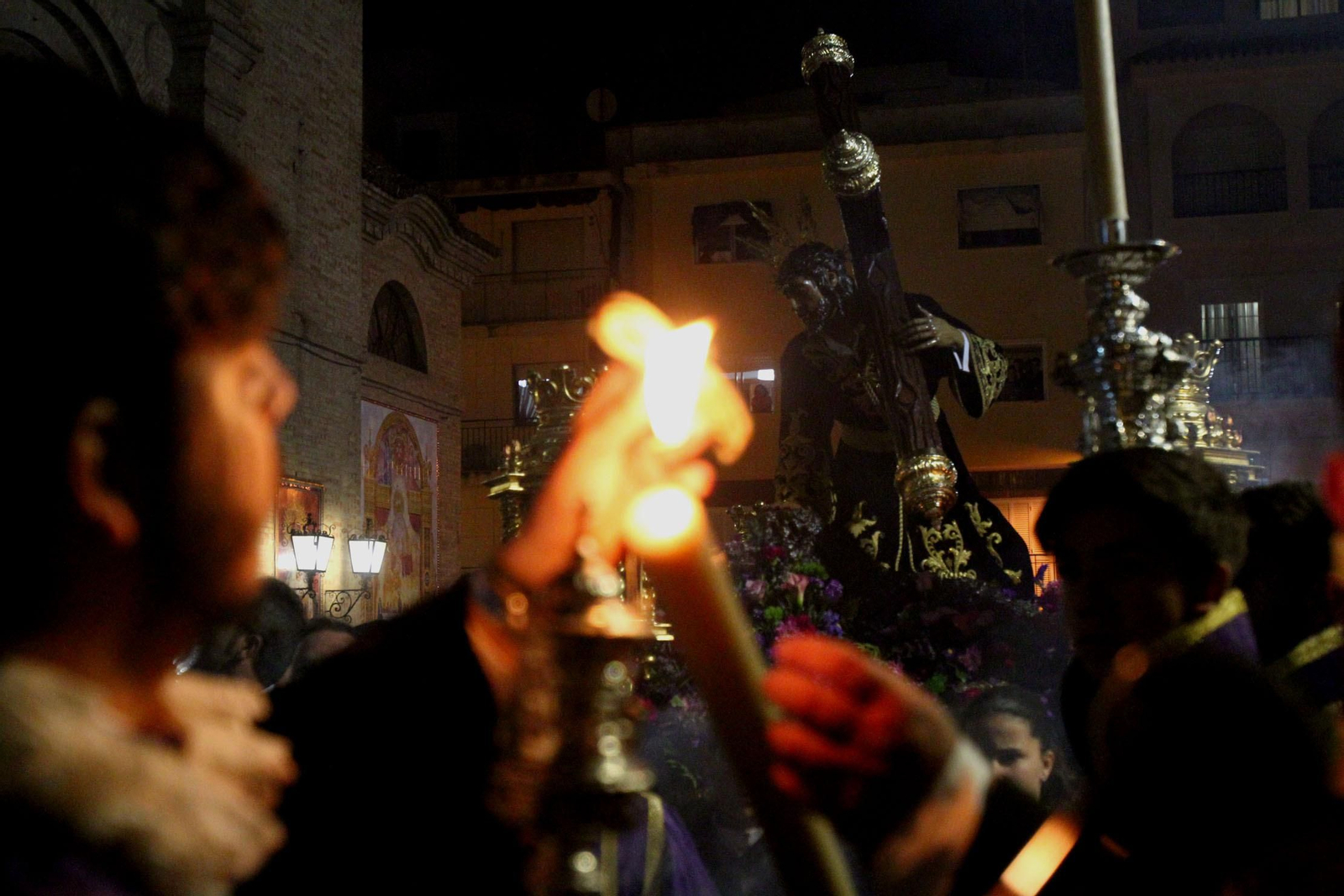 Vía Crucis parroquial en el Sagrado Corazón de Jesús, presidido por nuestro padre Jesús de las penas en sus Tres Caídas