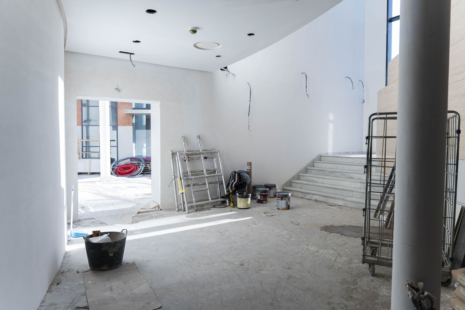 Fotogalería de las obras del Preventorio: el jardín vertical, protagonista de la rehabilitación