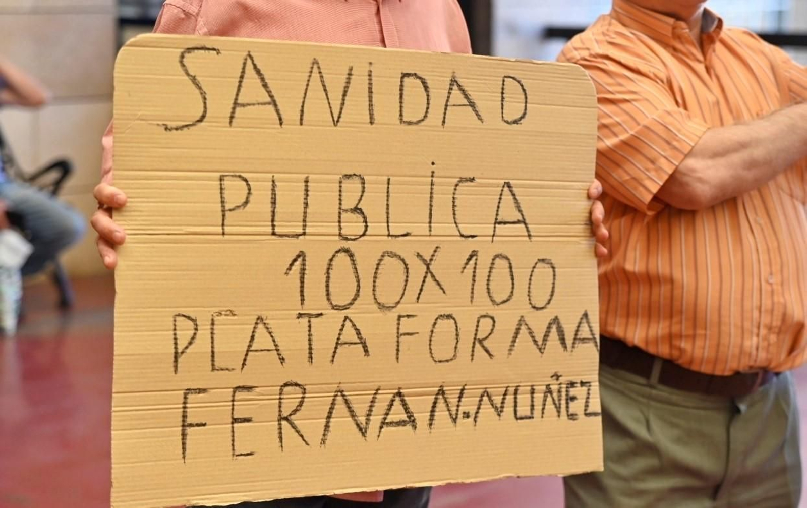 Las imágenes de la manifestación en el Hospital Reina Sofía por los recortes del SAS