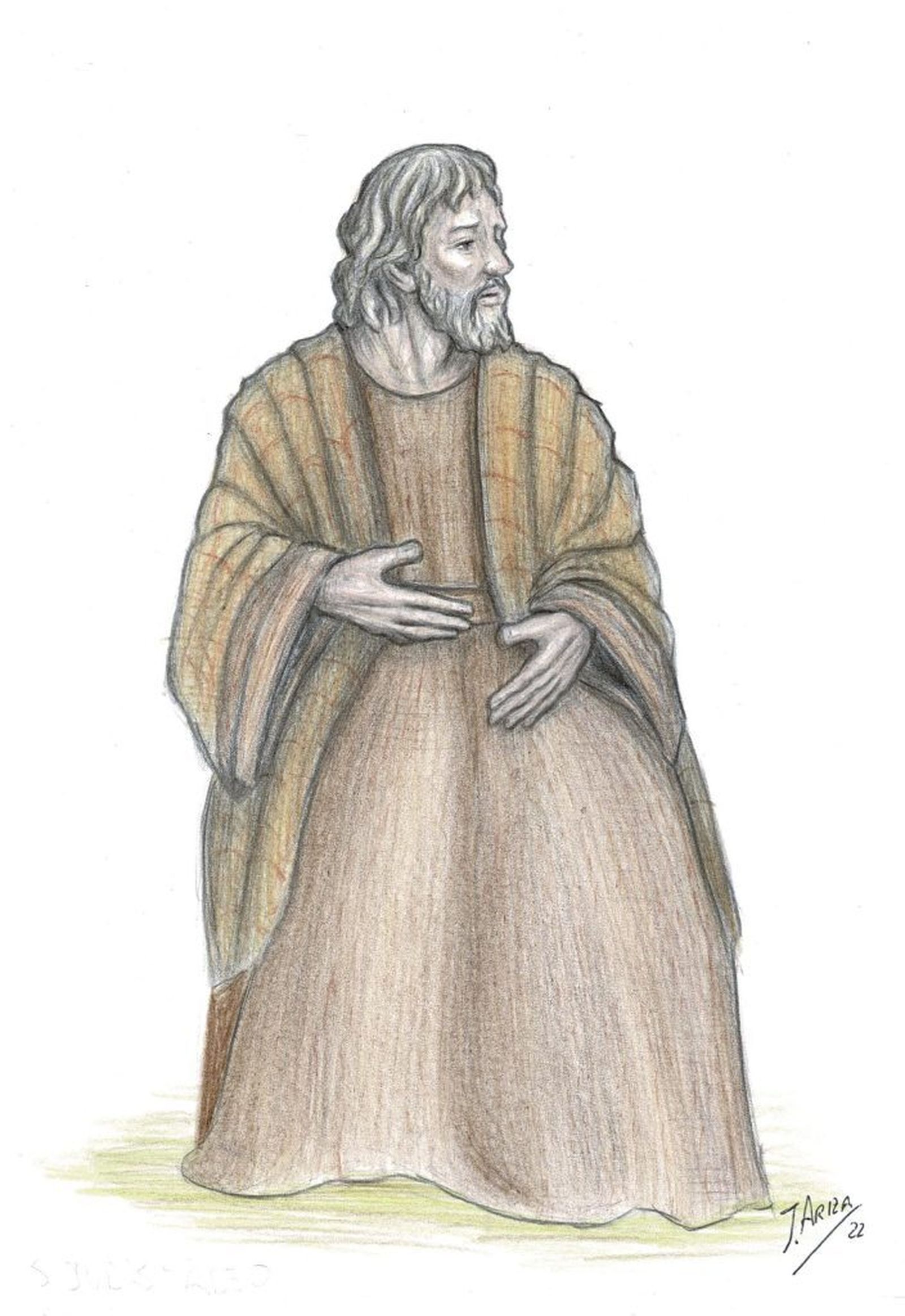 El ropaje de Judas Tadeo.