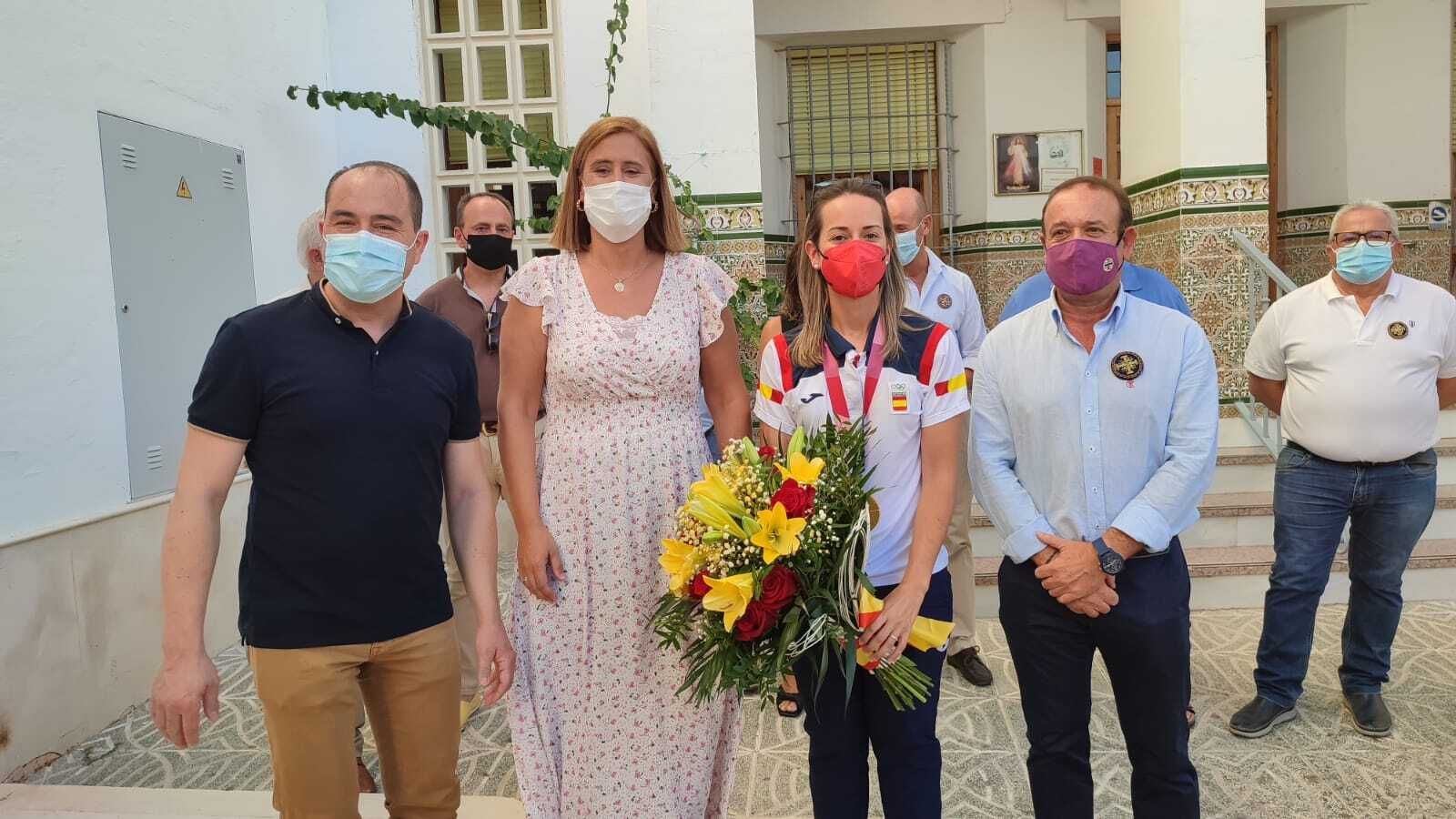 Las imágenes del homenaje a Fátima Gálvez en Baena tras su oro olímpico en Tokio