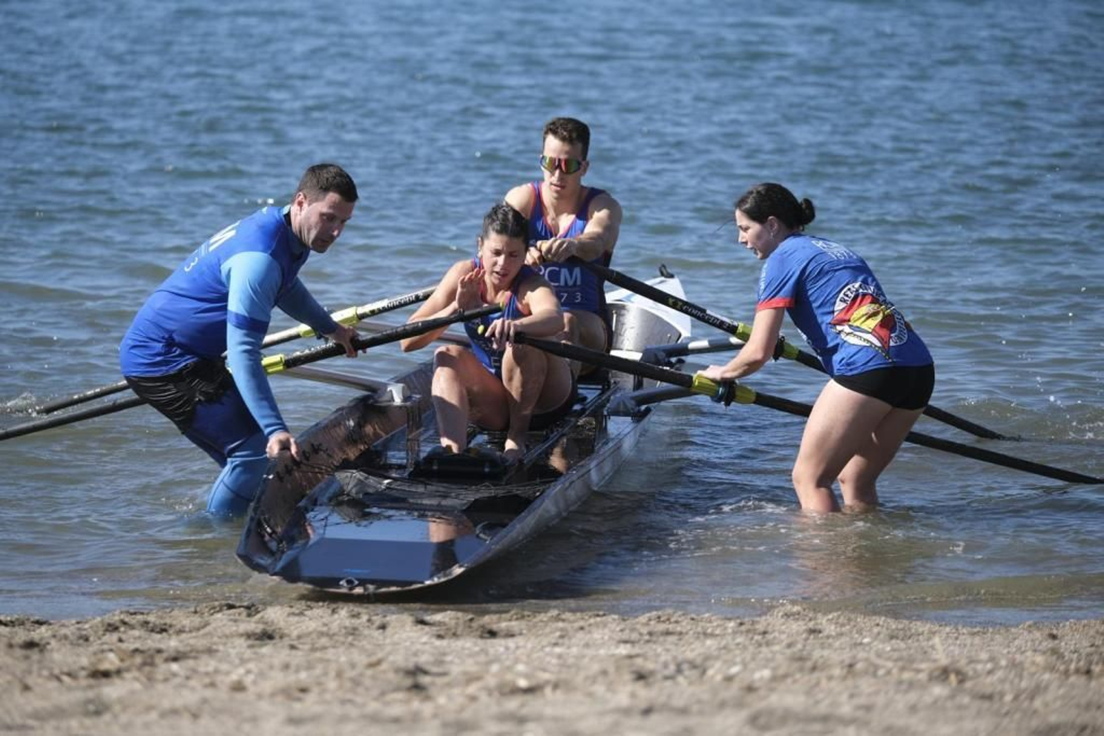 Espectáculo en el I Open Costa del Sol Beach Sprint celebrado en Málaga
