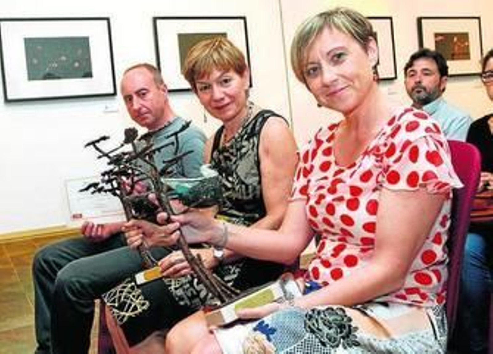 Pedro Armestre, Rosa María Tristán y Milagros Cimadevilla.