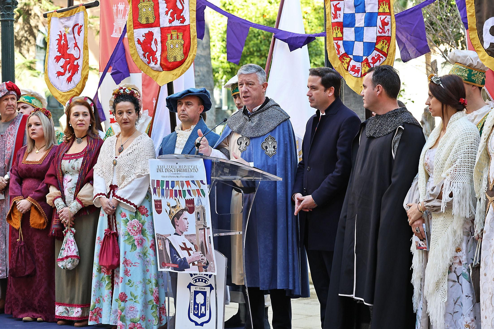 Imágenes de la presentación de la Feria Medieval del Descubrimiento de Palos de la Frontera