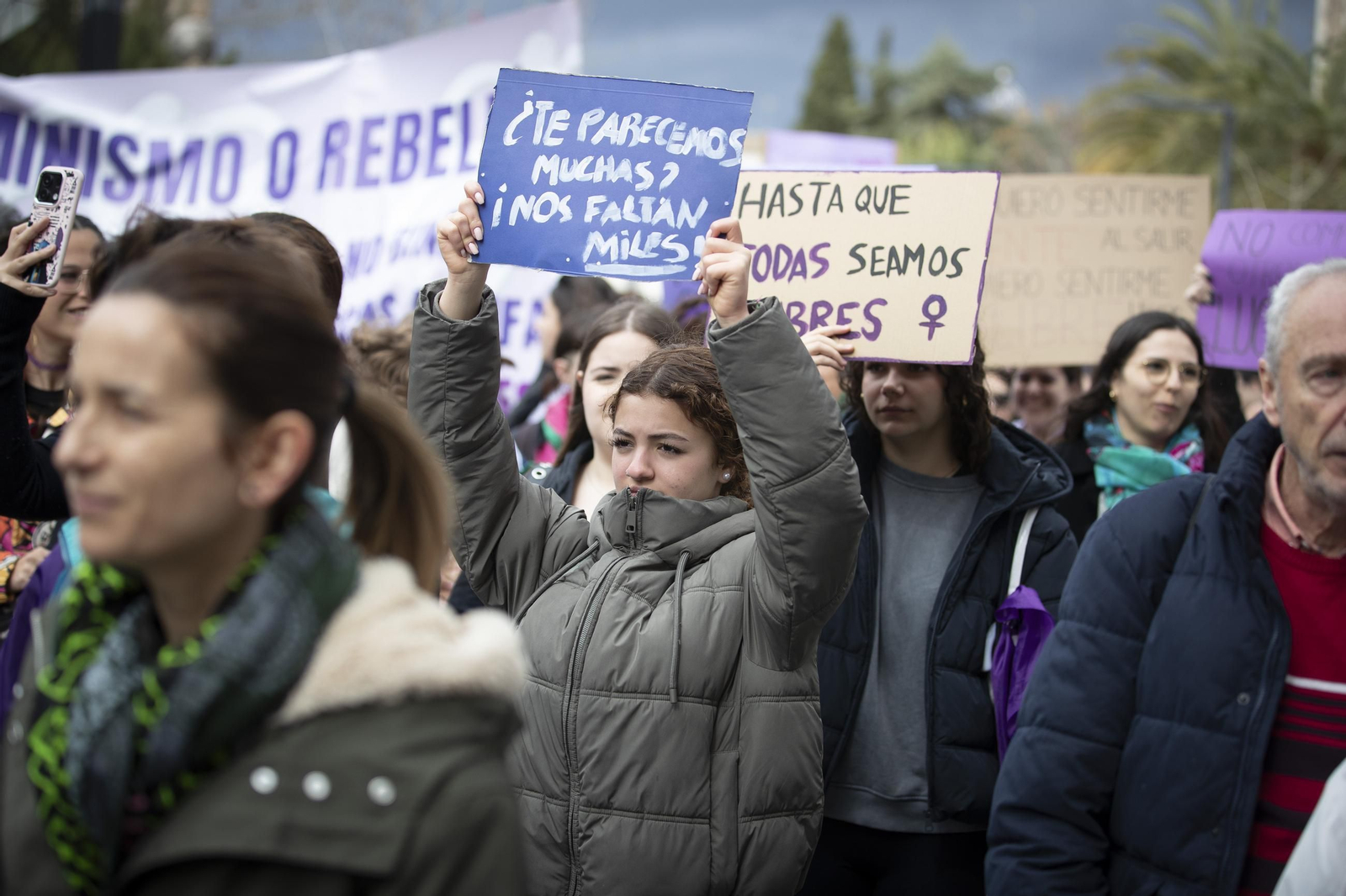 Las mejores imágenes de la manifestación del 8M en Granada