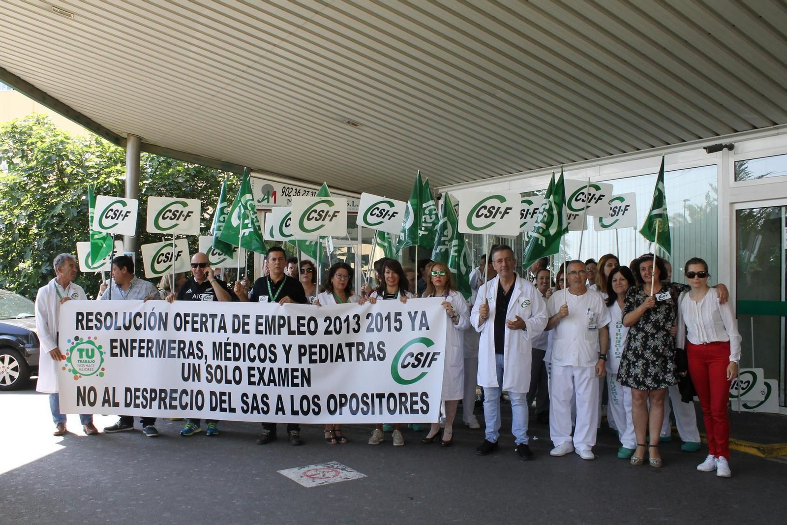 Concentración que tuvo lugar en la mañana de ayer.